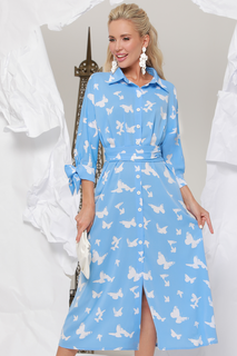 Платье женское DSTrend 264 синее 50 RU