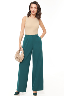 Брюки женские DSTrend История с обложки зеленые 56 RU