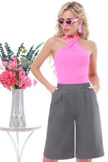 Шорты женские DSTrend Ныряем в лето серые 52 RU