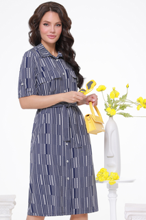 Платье женское DSTrend Ключевая история синее 52 RU