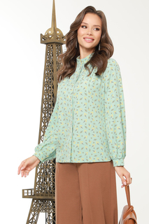 Блуза женская DSTrend Роланда зеленая 54 RU