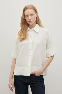 Рубашка женская Finn Flare FSD11066 белая XL
