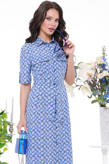 Платье женское DSTrend Ключевая история синее 46 RU