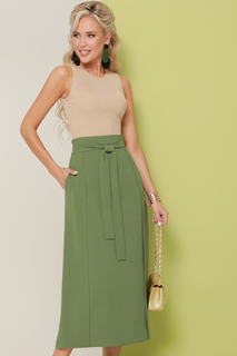 Юбка женская DSTrend 265 зеленая 52 RU