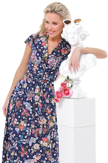 Платье женское DSTrend Довести до совершенства синее 48 RU