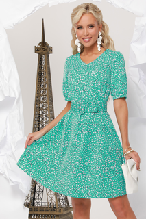 Платье женское DSTrend 302 зеленое 48 RU