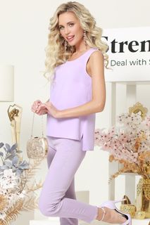 Блуза женская DSTrend Фелиция фиолетовая 44 RU