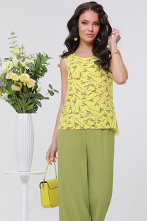 Костюм женский DSTrend Летняя сессия желтый 44 RU
