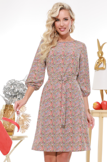 Платье женское DSTrend Красота момента коричневое 46 RU