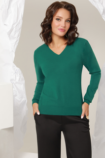 Пуловер женский DSTrend 332 зеленый 44 RU