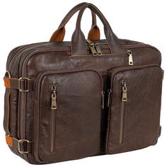 Сумка-рюкзак мужская Polar 6031 коричневая
