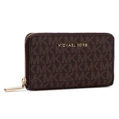 Кошелек женский Michael Kors 34H9GJ6D0B, коричнево-черный
