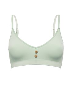 Эко-бюстгальтер в мелкий рубчик Eco-wear XS мятный Pretty Polly
