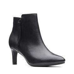 Ботильоны женские Clarks Calla Blossom 26136038 черные 41.5 EU