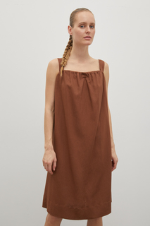 Сарафан женский Finn Flare FSD110115 коричневый 2XL