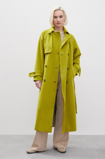 Пальто женское Finn Flare FBD11035 желтое M