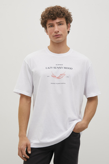 Футболка мужская Finn Flare FSD21053-1P белая S