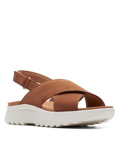 Босоножки женские Clarks DashLite Wish 26171950 коричневые 39.5 EU