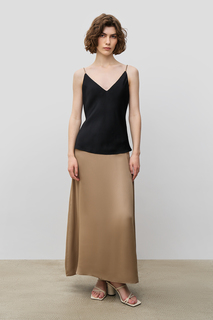 Юбка женская Baon B4723019 коричневая L