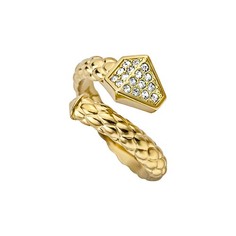 Кольцо из стали с кристаллами р.18 Just Cavalli JCRG000102