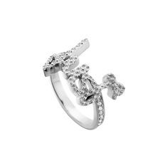 Кольцо из стали с кристаллами р.17 Just Cavalli JCRG005901