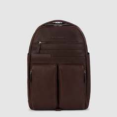 Рюкзак для ноутбука мужской Piquadro Zaino porta PC15,6" in pelle, коричневый
