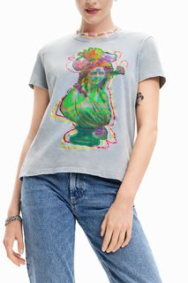 Футболка женская Desigual 23SWTK24 серая M