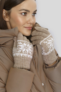 Перчатки женские Baon B3622507 dark beige, One Size