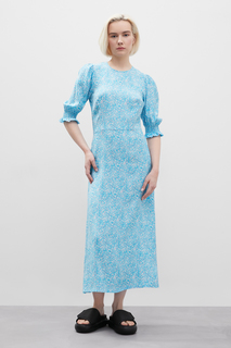 Платье женское Finn Flare FSD110183 голубое S