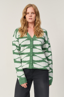 Кардиган женский Baon B1423522 зеленый L