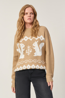 Джемпер женский Baon B1323561 бежевый M