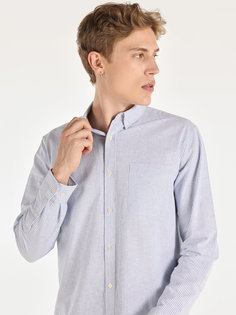 Рубашка мужская COLINS CL1064631_Q1.V1 голубая XL