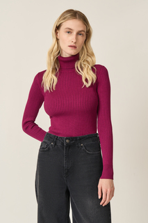 Водолазка женская Baon B221704 фиолетовая 3XL