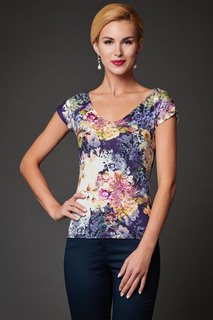 Блуза женская Арт-Деко L-1187 фиолетовая 48 RU