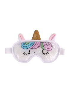 Маска для сна Pakcare Hot & Cold Unicorn Eye Mask белая