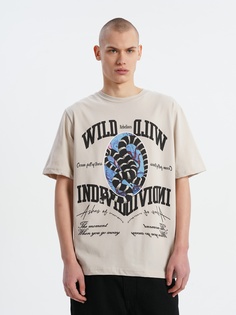 Футболка мужская ТВОЕ 97643 бежевая S