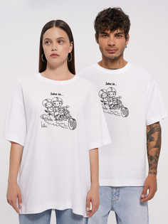 Футболка унисекс ТВОЕ 98972 белая XS-S