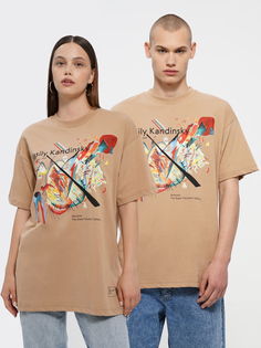 Футболка унисекс ТВОЕ 79781 бежевая M-L