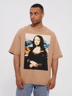 Футболка мужская ТВОЕ 98589 бежевая M