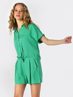 Рубашка женская COLINS CL1062925_Q1.V1 зеленая S