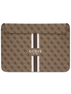 Чехол для ноутбука унисекс Guess Sleeve 4G Stripes 14" коричневый