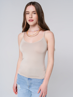 Майка женская ТВОЕ 89831 бежевая XS