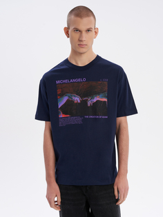 Футболка мужская ТВОЕ 96842 синяя S