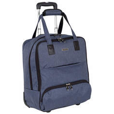 Дорожная сумка унисекс Polar П7104-1 темно-синяя 47х41х22 см