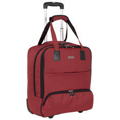 Дорожная сумка унисекс Polar П7104-1 бордовая 47х41х22 см