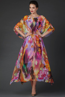 Платье женское Арт-Деко P-779 фиолетовое 44 RU