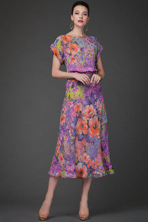 Платье женское Арт-Деко P-794 фиолетовое 46 RU