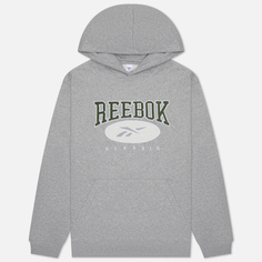 Мужская толстовка Reebok Archive Essentials Hoodie серый, Размер S