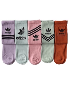 Комплект носков женских Adidas AD-A6032 разноцветных 37-41