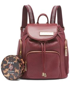 Комплект (рюкзак+косметичка) женский DKNY DO680ES0 бордовый